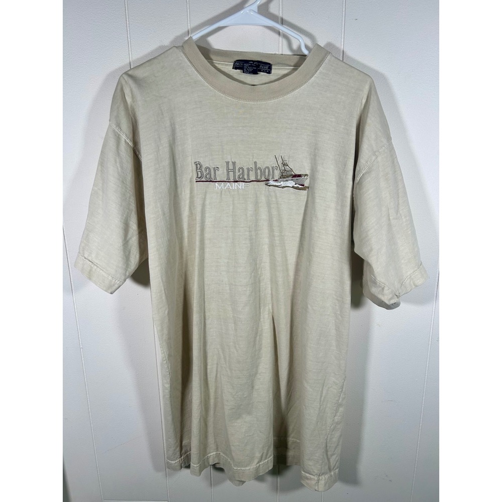 Vintage Bar Harbor Maine T Shirt Adult Large Single Stitch Mens 90s Made in USA